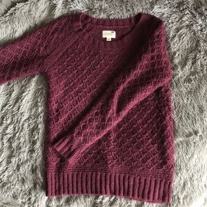 LA HEARTS Maroon Chunky Knit Sweater - Size XS/S